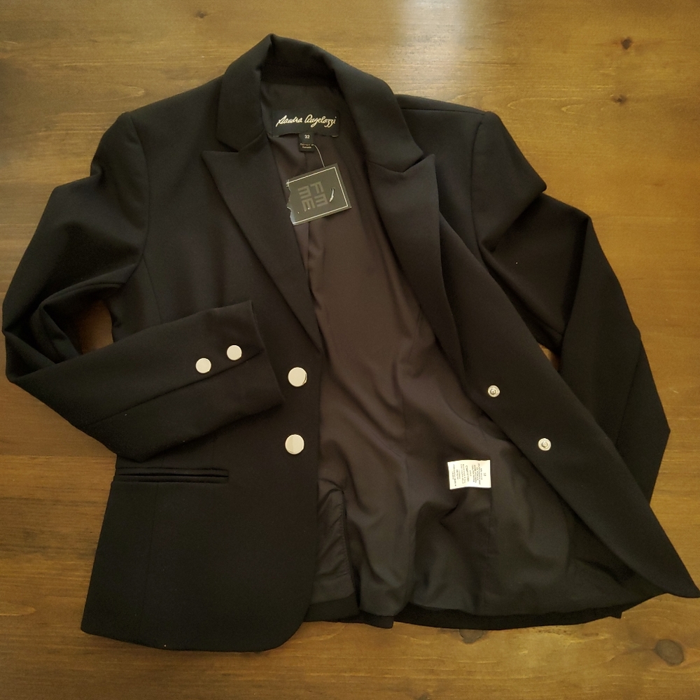 Sandra Augelazzi Fitted Black Blazer